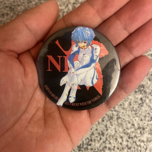 Neon Genesis Evangelion Rei Ayanami button - Picture 3 of 4